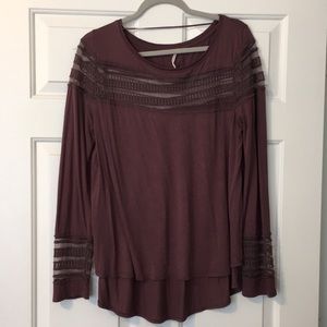 Free People Purple Top